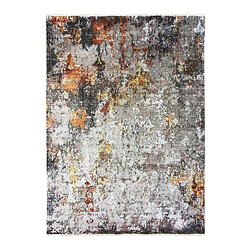 Thedecofactory IMPRESSION ART - Tapis extra-doux effet peinture taupe 120x170 