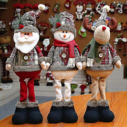 Universal Snowman / Elk / Santa Claus Pold Dolls for Decoration