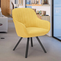 Ahd Amazing Home Design Chaise pivotante cuisine salle à manger design moderne Tandil | Jaune