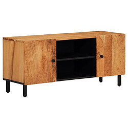 vidaXL Meuble TV 105x33x46 cm Bois d'acacia massif