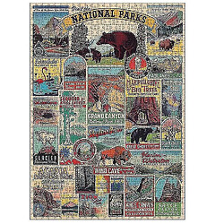 Universal Copoz 1000pcs Décompression Puzzles éducatifs Puzzles, Signe du parc national