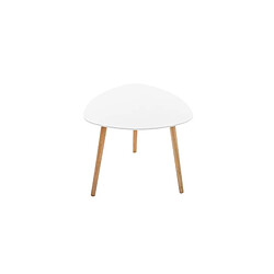 Atmosphera, Createur D'Interieur Lot de 3 tables à café Mileo Blanc - Atmosphera