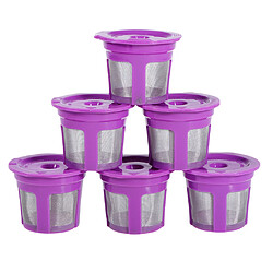 6 Tasses K Réutilisables Pour Keurig K200, K300, K400, K500, Violet pas cher