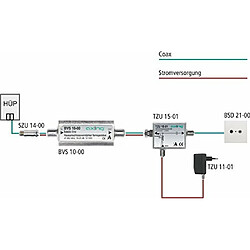 Axing BVS 10-01 Set d'amplification Amplificateur BVS 10-00 / Alimentation TZU 11-01 / Transformateur TZU 15-01 / Matériel de montage Import Allemagne