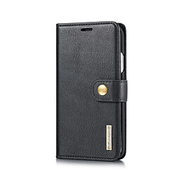 Wewoo Housse Coque Etui en cuir Crazy Horse Texture Flip détachable magnétique pour iPhone XR, avec support et fentes pour cartes porte-monnaie (Noir)