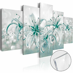 Paris Prix Tableau sur Verre Acrylique Sapphire Lilies 100 x 200 cm