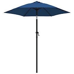 vidaXL Parasol Bleu 200x224 cm Aluminium