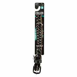 Acheter Paris Prix Collier pour Chien Réglable Tressé 45-65cm Noir