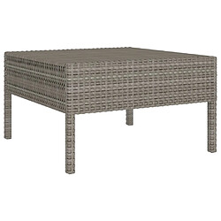 Acheter Maison Chic Salon de jardin 10 pcs + coussins - Mobilier/Meubles de jardin - Table et chaises d'extérieur Résine tressée Gris -MN86816