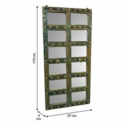 Acheter Miroir Alexandra House Living Vert Bois Recyclé Finition vieillie 4 x 179 x 87 cm