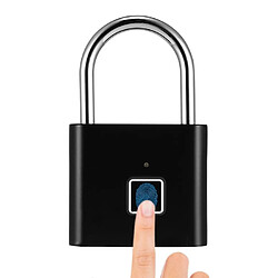 Wewoo Cadenas Serrure électronique automatique en acier inoxydable pour à empreintes digitales40 digitales noir