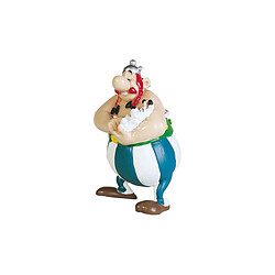 Plastoy Asterix - Figurine Obelix tenant Idefix 8 cm