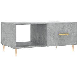 Maison Chic Table basse,Table Console Table d'appoint, Table pour salon gris béton 90x50x40 cm bois d'ingénierie -MN92289