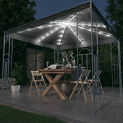 Maison Chic Tonnelle | Pergola avec guirlande lumineuse à LED 300x300 cm Anthracite -GKD10979