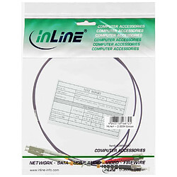 Câble duplex optique en fibre InLine® LC / ST 50 / 125µm OM4 1m