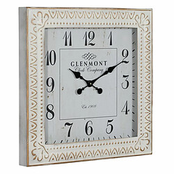 BigBuy Home Horloge Murale Blanc Fer 60 x 60 x 6,5 cm