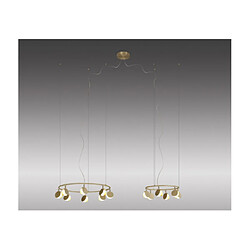 Luminaire Center Suspension LED Shell Or