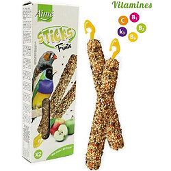 AIME 2 Baguettes aux fruits - Pour oiseaux exotiques - 85 g