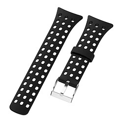 Wewoo Bracelet pour montre connectée Dragonne de remplacement mâle en silicone SUUNTO M1 / M2 / M4 / M5 Noir