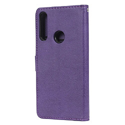 Avis Wewoo Housse Coque Pour Huawei P Smart Z / Y9 Prime Solid Color de protection à rabat horizontal avec support et fentes cartes et portefeuille et cadre photo et lanière violet