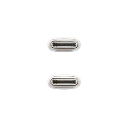 Avis Câble Nanocable USB-C 2.0 60W 3A - USB-C/M-USB-C/M - 2m - Blanc