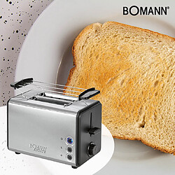 Avis Grille Pain Toaster 2 fentes inox, 850, Argent, Bomann, TA 1371 CB