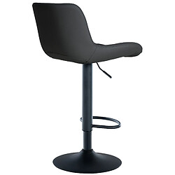 Decoshop26 Lot de 2 tabourets de bar structure métallique noir assise en PVC noir avec surpiqûres 10_0004441 pas cher