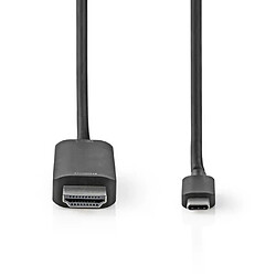 Acheter NEDIS Cordon USB-C 3.2 Gen 1 USB-C™ Mâle HDMI™ Connecteur 4K 60Hz 1.00 m Rond Plaqué nickel pour SAMSUNG