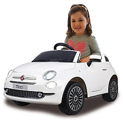 Jamara Ride-on Fiat 500 blanc 12V