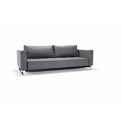 Inside 75 INNOVATION LIVING Canapé design CASSIUS DELUXE EXCESS gris Twist Charcoal convertible lit 155*200 cm