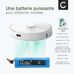 Avis Batterie pour Roidmi Eve Plus, Proscenic M7 Pro, M8 Pro, LDS M7 Pro, Xiaomi Viomi S9, Lydsto R1 Pro, T1 Pro, Arnagar S8 pro, Ultenic T10 5200mAh de CELLONIC