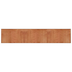 vidaXL Tapis rectangulaire marron 60x300 cm bambou