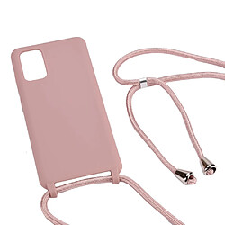 Coque en TPU durable avec sangle multifonction or rose pour votre Samsung Galaxy S20 Plus