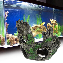 Acheter Universal Résine creuse trou d'arbre simulé grotte cachée aquarium habitat reptile aménagement paysager poissons décoratifs maison d'évasion maison d'élevage racines & 124 ; aquarium de grotte & 124 ; poissons décoratifs grotte