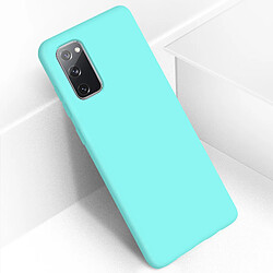 Avizar Coque Galaxy S20 FE Semi-rigide Soft Touch Compatible QI Turquoise