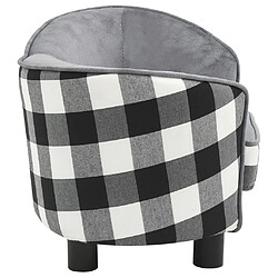 Acheter vidaXL Canapé pour chien Gris 68x38x38 cm Peluche