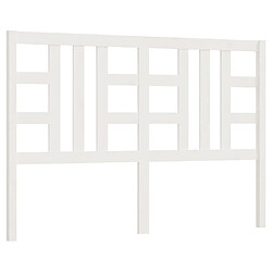 vidaXL Tête de lit Blanc 141x4x100 cm Bois massif de pin