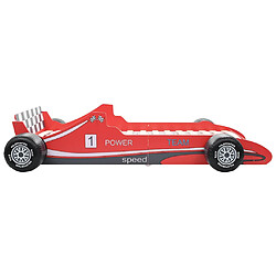 Avis vidaXL Lit voiture de course pour enfants 90 x 200 cm Rouge