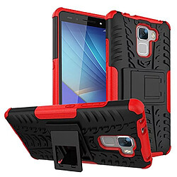 Xeptio Coque Huawei Honor 7 / Honor 7 Premium rouge avec stand Armor Case