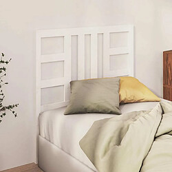 Avis Maison Chic Tête de lit moderne pour chambre - Décoration de lit Blanc 106x4x100 cm Bois massif de pin -MN66119