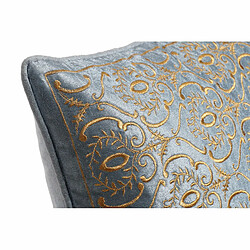 Avis Coussin DKD Home Decor 8424001850389 Bleu Doré Polyester Velours Aluminium (45 x 10 x 45 cm)