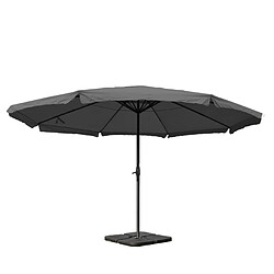 Decoshop26 Parasol pour jardin terrasse Ø 5m polyester alu 28kg anthracite avec pieds de parasol04_0003866