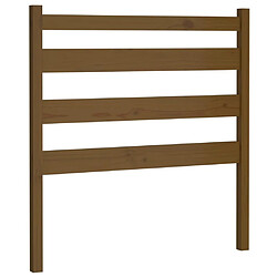 Maison Chic Tête de lit scandinave pour lit adulte,Meuble de chambre Marron miel 81x4x100 cm Bois massif de pin -MN49148