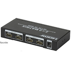 ERARD Group Commutation vidéo hdmi 2x2 noir - 726975 - ERARD