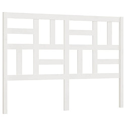 vidaXL Tête de lit Blanc 141x4x104 cm Bois massif de pin