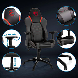 Avis Chaise de Gaming / Chaise de bureau GAMEBREAKER POLARYS I Similicuir gris/rouge hjh OFFICE