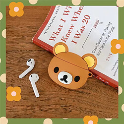 GUPBOO Airpods Coque Housse Étui Protecteur Compatible pour AirPods 3-Dessin animé Rilakkuma Silicone