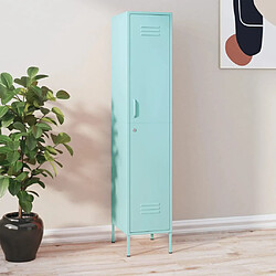 vidaXL Armoire à casiers Vert menthe 35x46x180 cm Acier