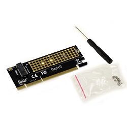 Kalea-Informatique Adaptateur / Carte contrôleur compacte PCIe 16x pour SSD M.2 type M2 NGFF PCIe 3.0 NVMe