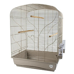 LAROY DUVO Cage pour oiseaux Mocha Bella - 54 x 39 x 71 cm - Moka